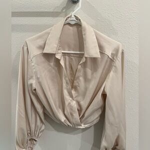 Mustard Seed Cream Button Down Blouse